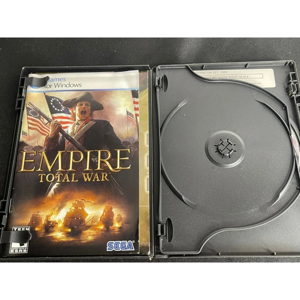 Empire Total War PC Windows Sega Creative Assembly Strategy Game Disc 2 Manual
